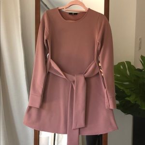 Mauve sweater skater dress